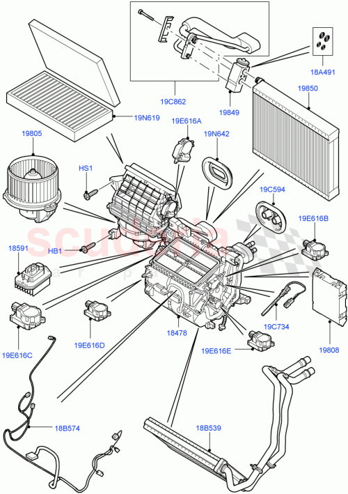 Part Diagram for Land Rover LR066826