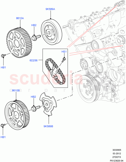 Part Diagram for Land Rover LR120556