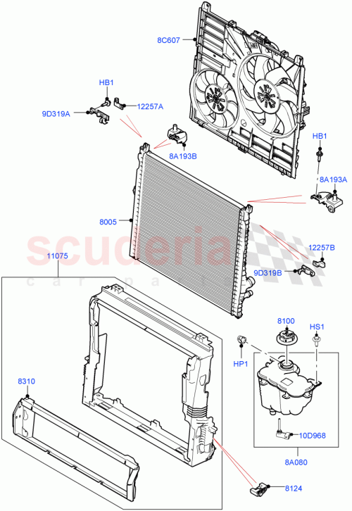 Part Diagram for Land Rover LR165167