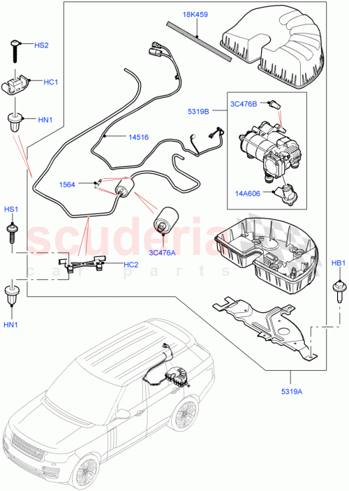 Part Diagram for Land Rover LR038634