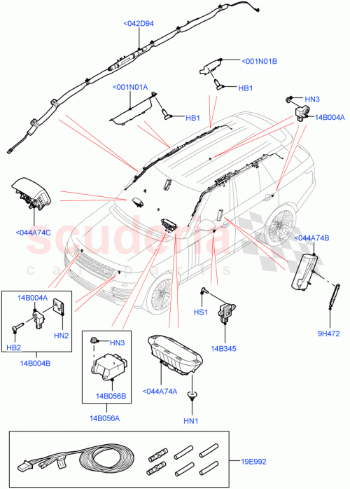 Part Diagram for Land Rover LR116103