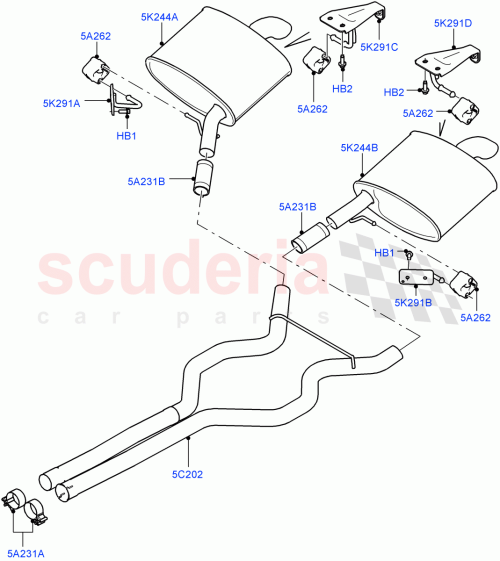 Part Diagram for Land Rover LR038232