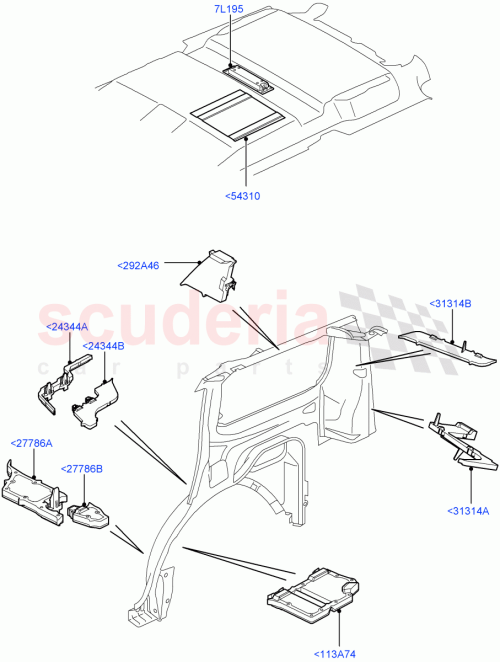 Part Diagram for Land Rover EUH000630