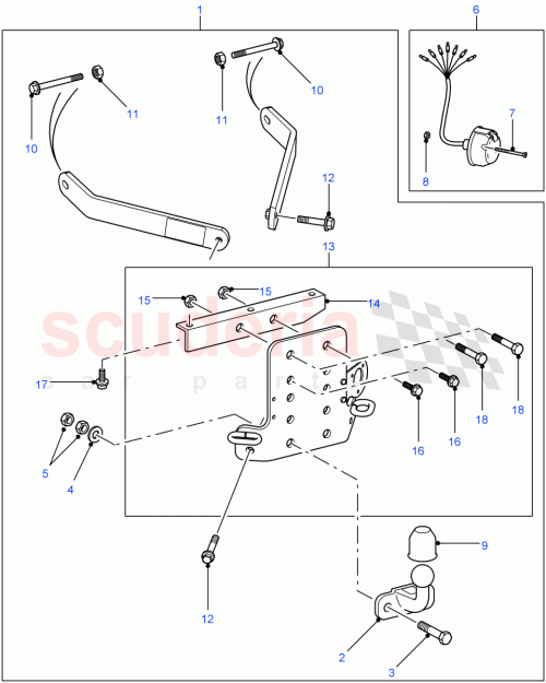 Part Diagram for Land Rover VPLDT0085