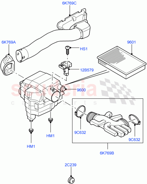 Part Diagram for Land Rover PHD500054