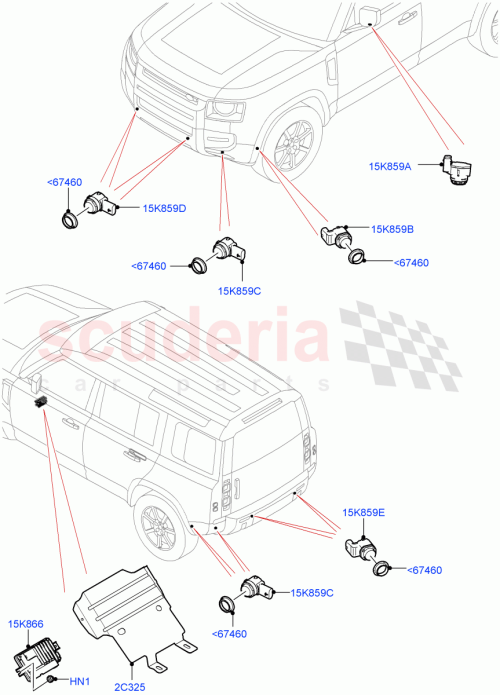 Part Diagram for Land Rover LR131930