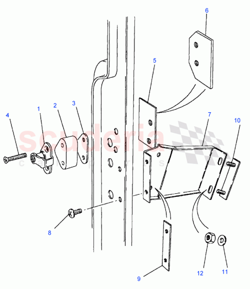 Part Diagram for Land Rover AHR710260