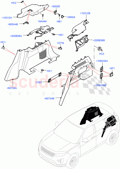 Part Diagram for Land Rover LR127429