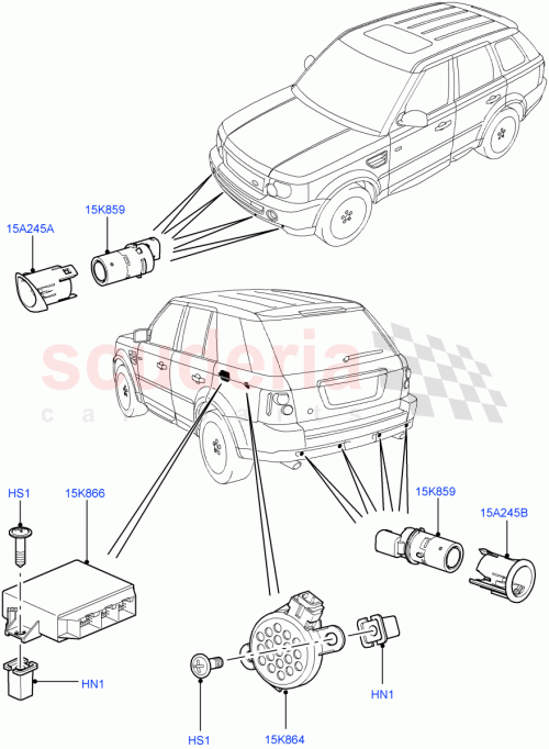 Part Diagram for Land Rover VTJ500141PMA