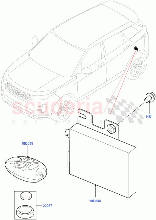 Part Diagram for Land Rover LR140736