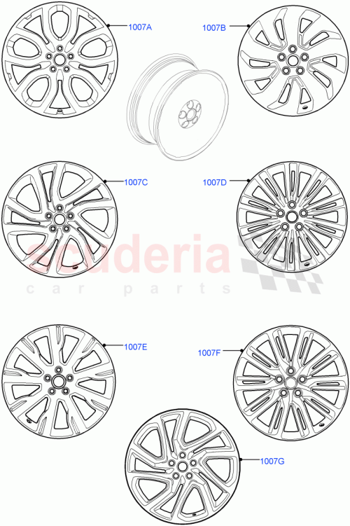 Part Diagram for Land Rover LR081587