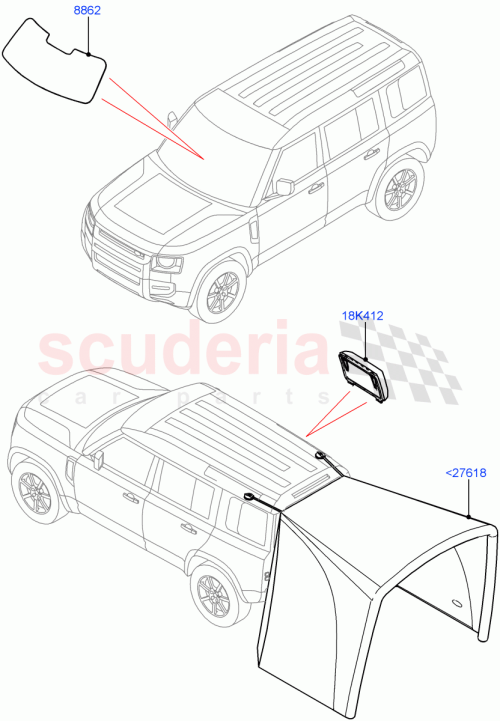 Part Diagram for Land Rover VPLES0571