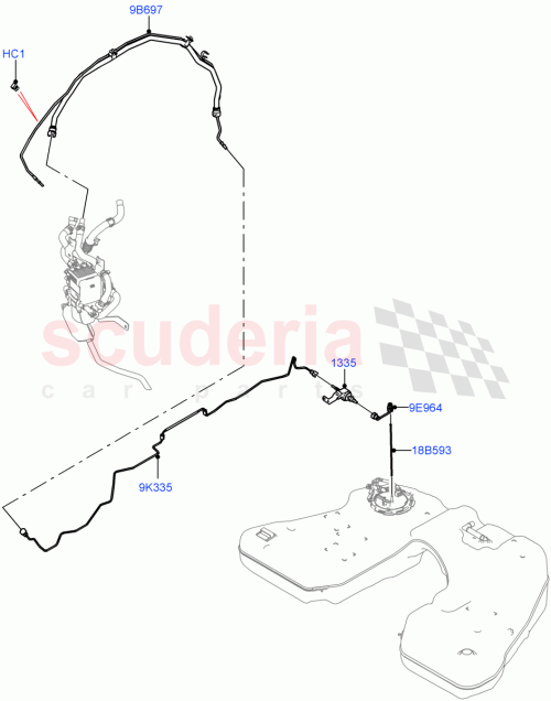 Part Diagram for Land Rover LR152374