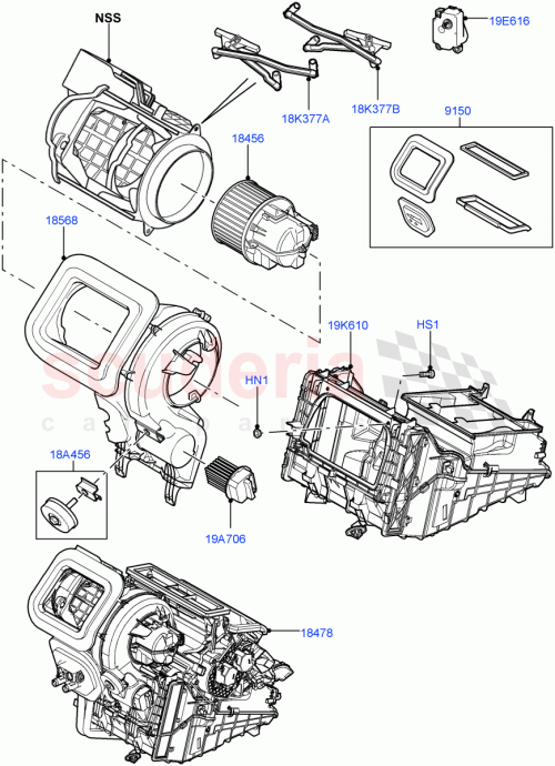 Part Diagram for Land Rover LR001090