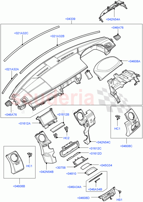 Part Diagram for Land Rover LR013643