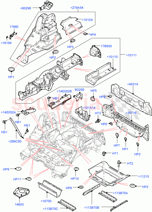 Part Diagram for Land Rover RYG500980