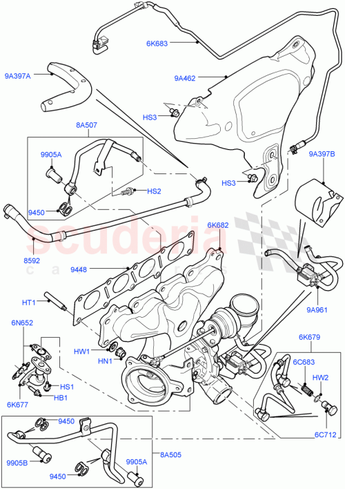 Part Diagram for Land Rover 4155345