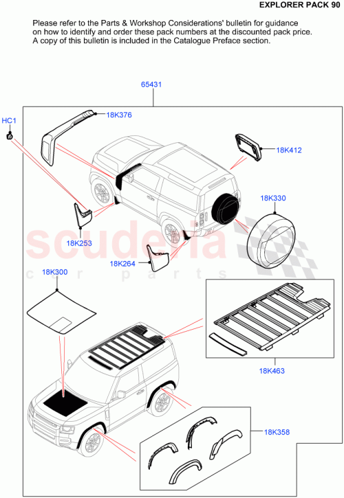 Part Diagram for Land Rover VPLEP0435