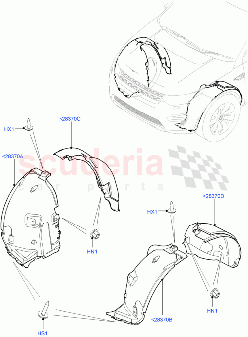Part Diagram for Land Rover LR161733