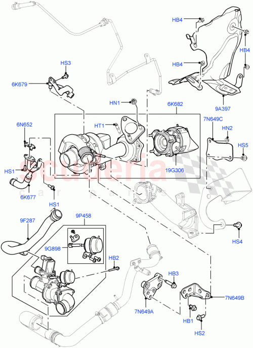 Part Diagram for Land Rover LR022677