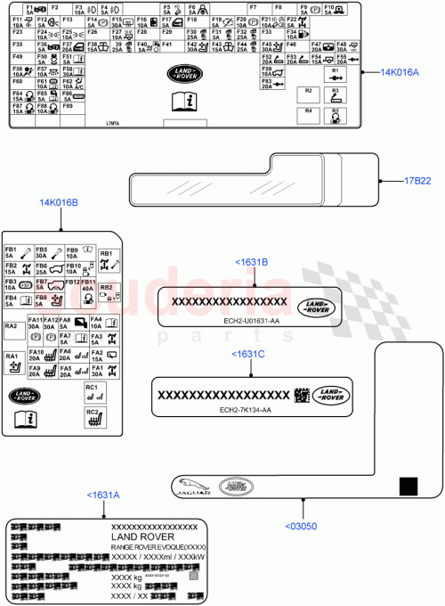 Part Diagram for Land Rover LR079911
