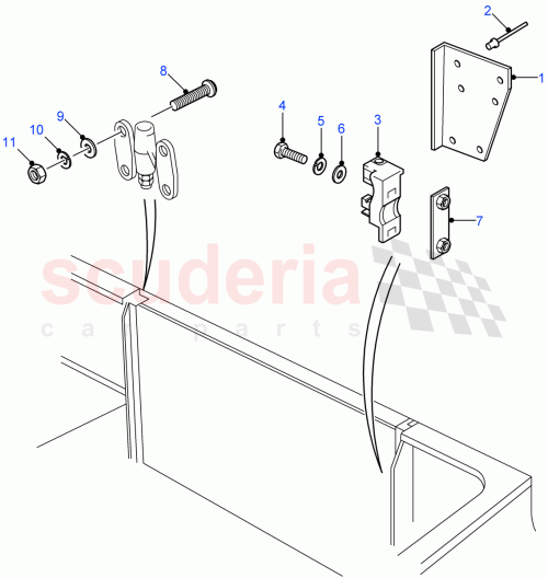 Part Diagram for Land Rover SE108251