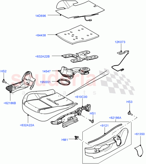 Part Diagram for Land Rover HJS500050VAE