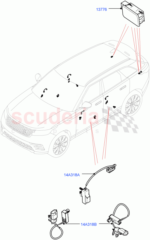 Part Diagram for Land Rover LR091663