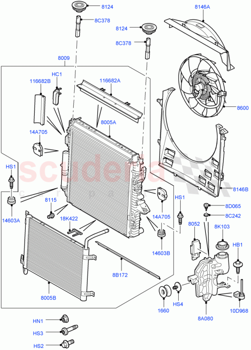 Part Diagram for Land Rover PCC500041
