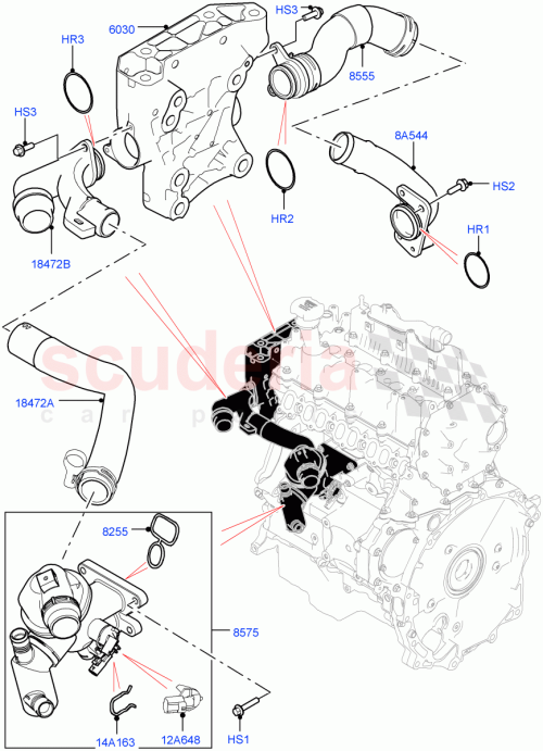 Part Diagram for Land Rover LR105592