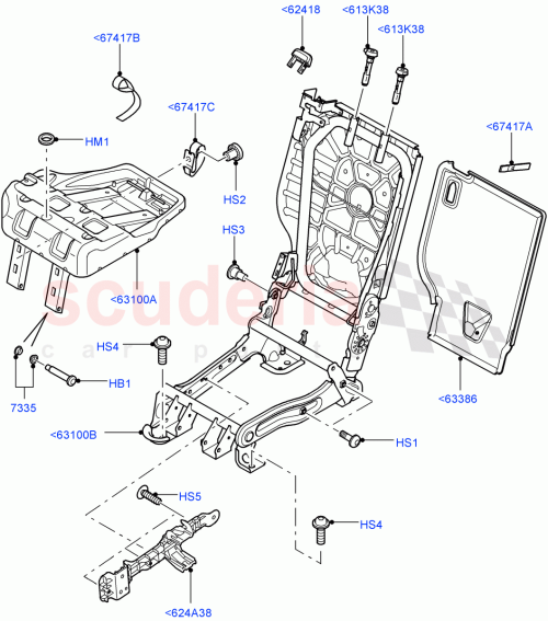 Part Diagram for Land Rover LR021535