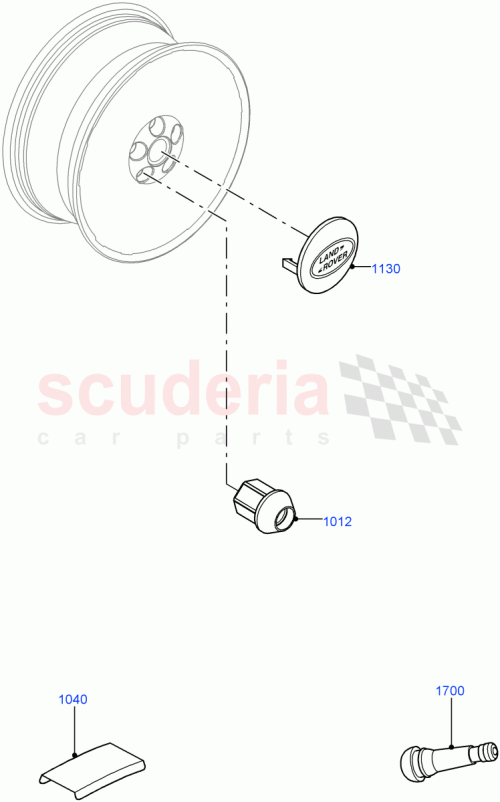 Part Diagram for Land Rover LR069200