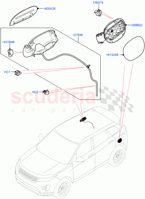 Part Diagram for Land Rover LR125438