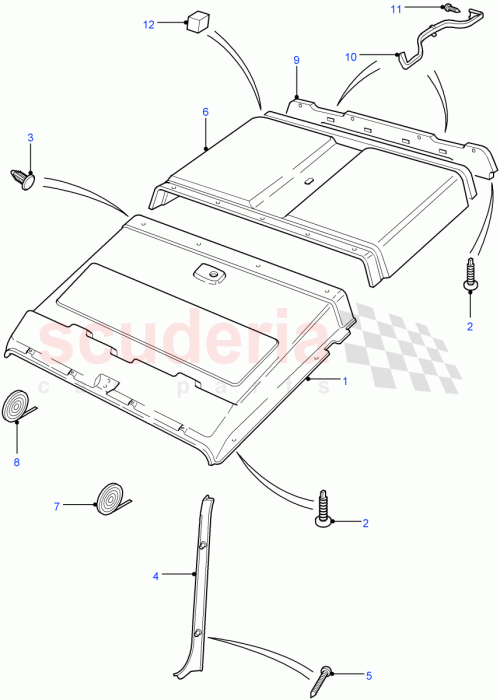 Part Diagram for Land Rover LR033216