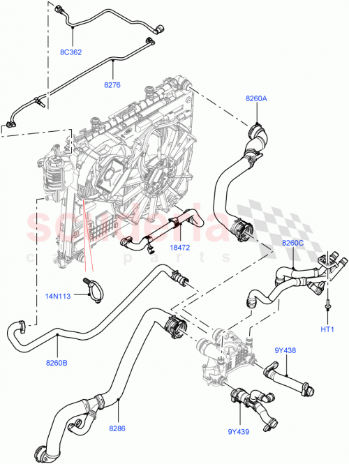 Part Diagram for Land Rover LR022718