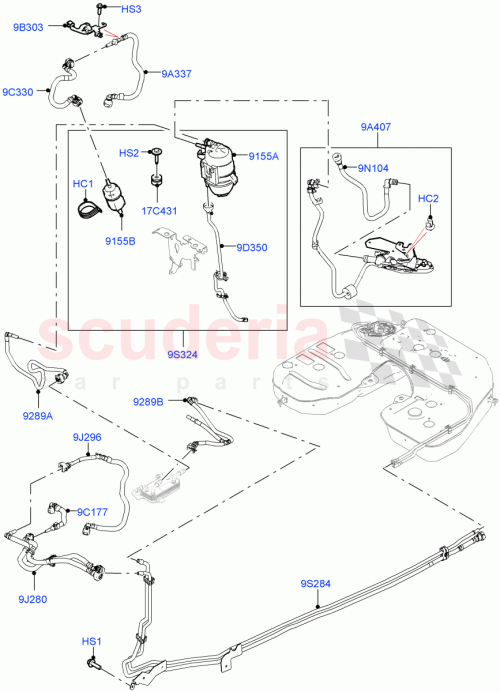 Part Diagram for Land Rover LR132674