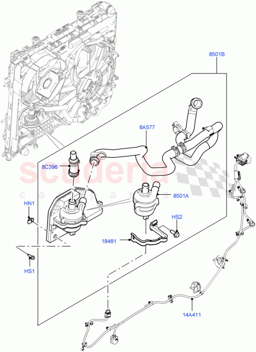 Part Diagram for Land Rover LR089626