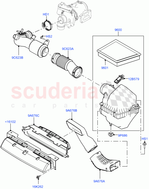 Part Diagram for Land Rover LR126200