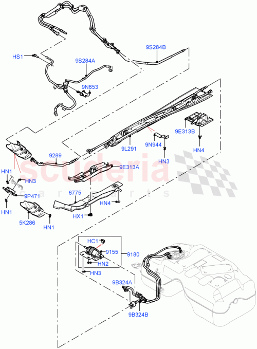 Part Diagram for Land Rover LR110835