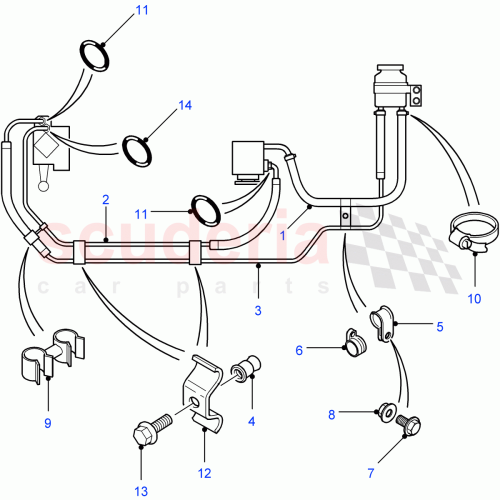 Part Diagram for Land Rover QGM500110