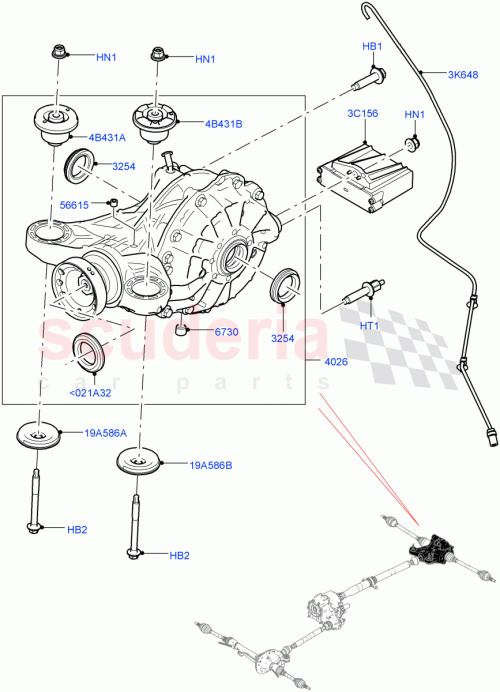 Part Diagram for Land Rover LR091721