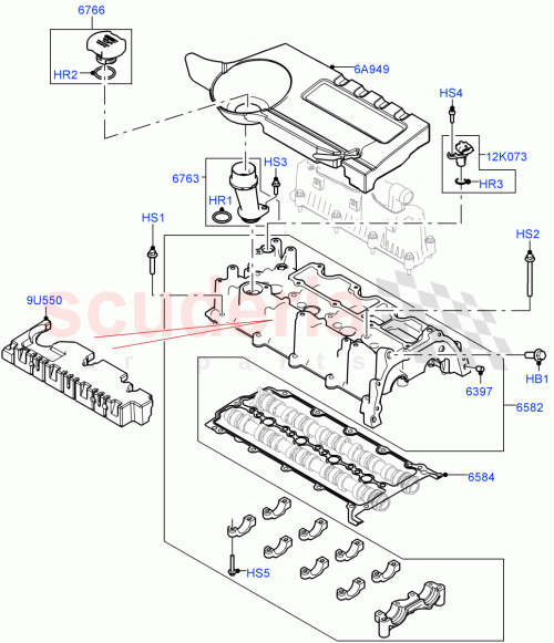 Part Diagram for Land Rover LR073646