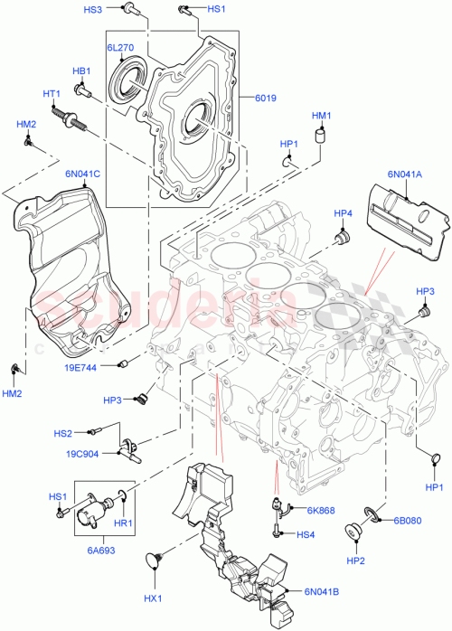 Part Diagram for Land Rover LR162083
