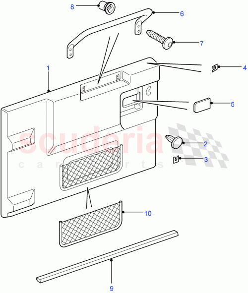 Part Diagram for Land Rover BYH500150