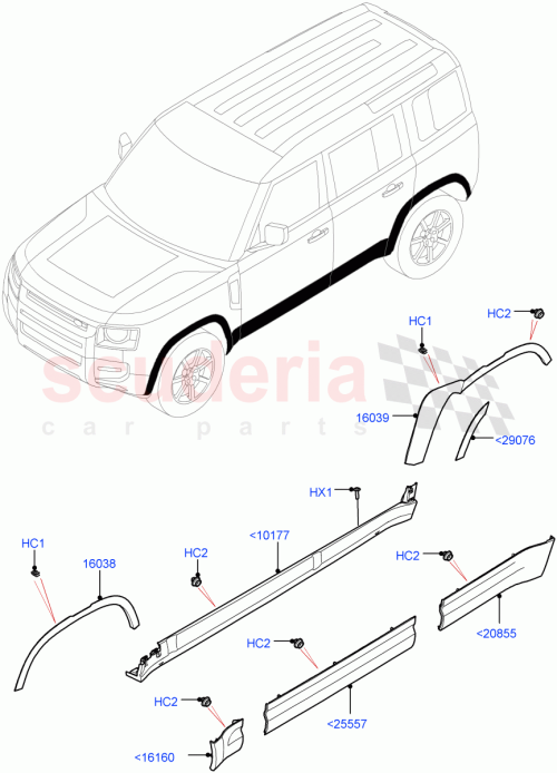 Part Diagram for Land Rover LR161059
