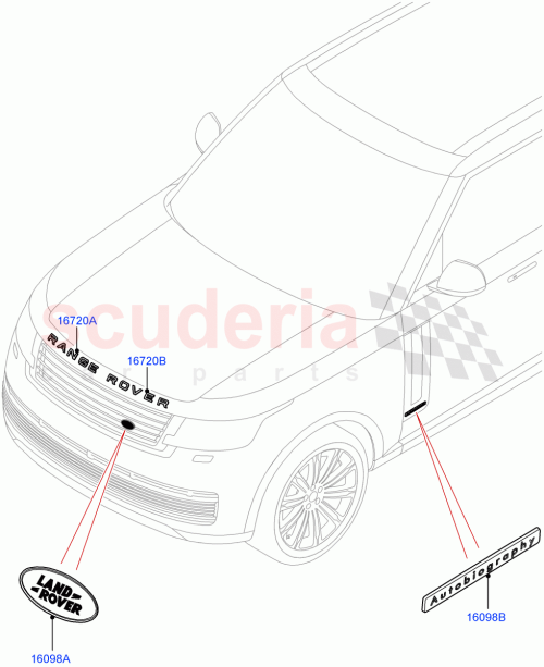 Part Diagram for Land Rover LR160904