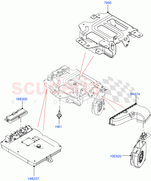 Part Diagram for Land Rover LR141736