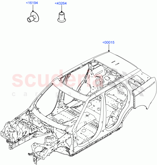 Part Diagram for Land Rover LR164764
