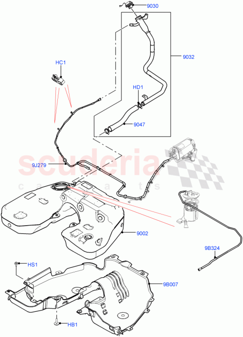 Part Diagram for Land Rover LR125892
