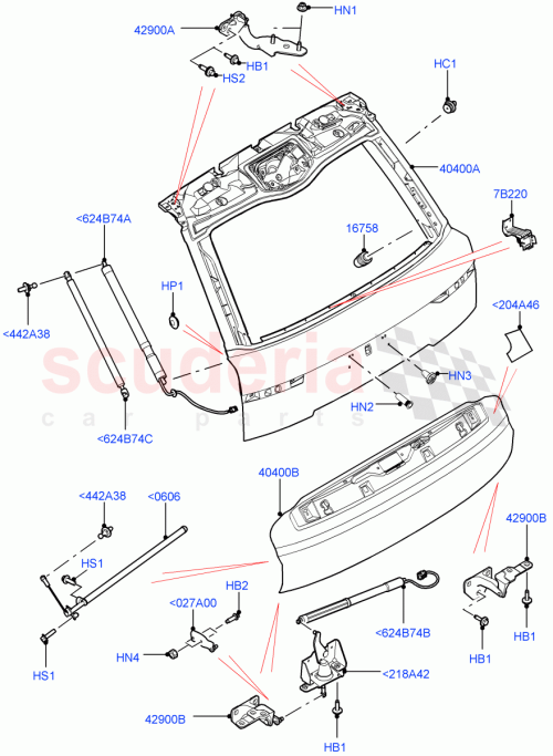 Part Diagram for Land Rover LR095419